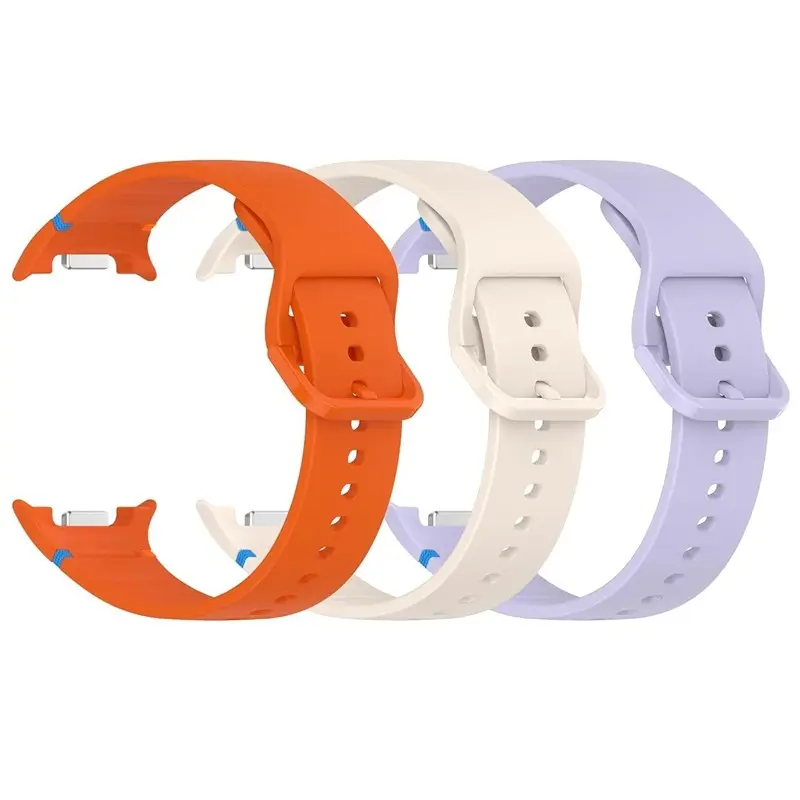 Samsung Galaxy Watch 8 Silicone Strap, Smartwatch Compatible Bands, 40mm 44mm 46mm Universal, 3-Pack, Colorful, Comfortable, Durable, Stain-Resistant