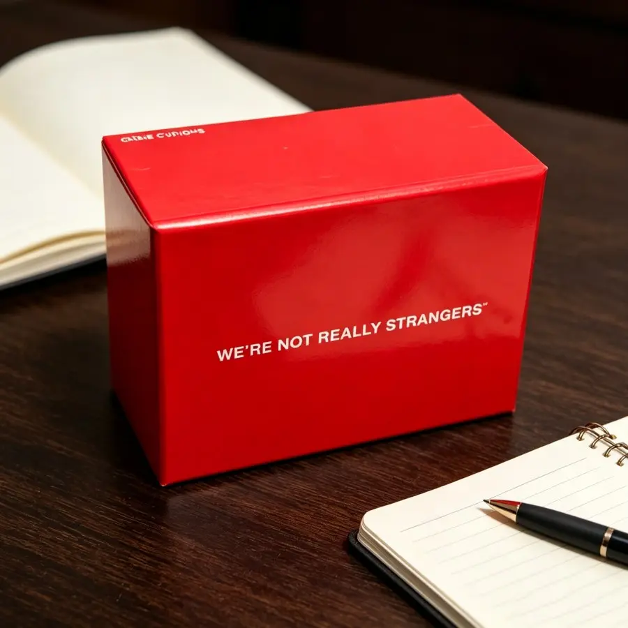 We're Not Really Strangers Conversation Card Game, Interactive Deep Question Card Game for Friends, Lovers & Strangers, Meaningful Relationship Building Party Game