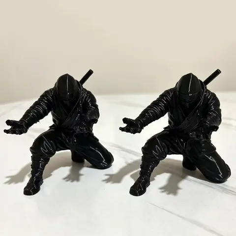 2 Piece Set Fashion Ninja Pen Holder, 3D Printed Samurai Model, Desktop Decorative Item, Unique Pen Stand, Office Accessories, Aesthetic Desk Accessories, Office Desk Accessory