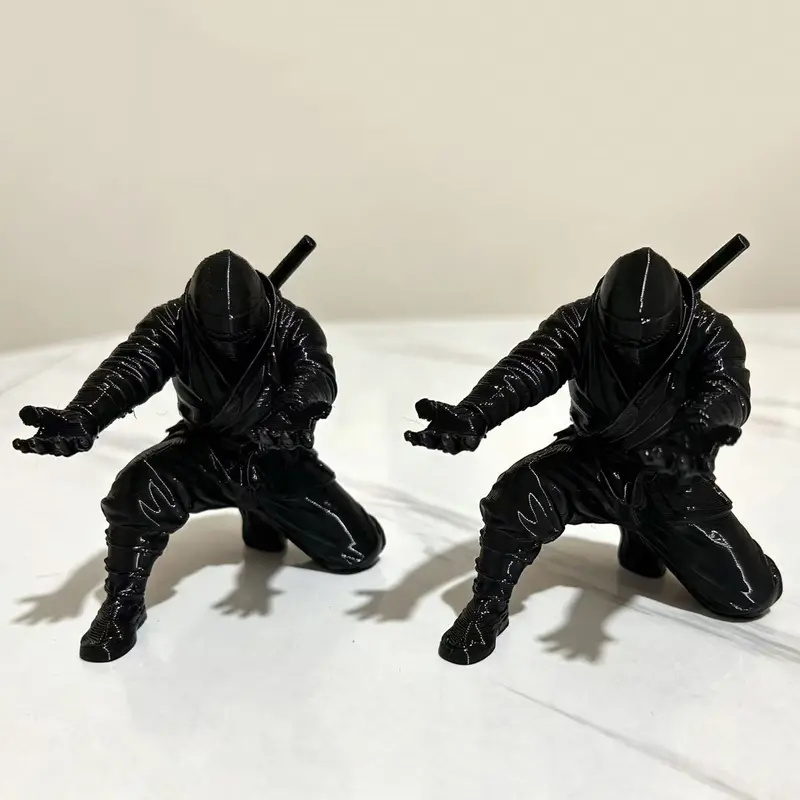 2 Piece Set Fashion Ninja Pen Holder, 3D Printed Samurai Model, Desktop Decorative Item, Unique Pen Stand, Office Accessories, Aesthetic Desk Accessories, Office Desk Accessory