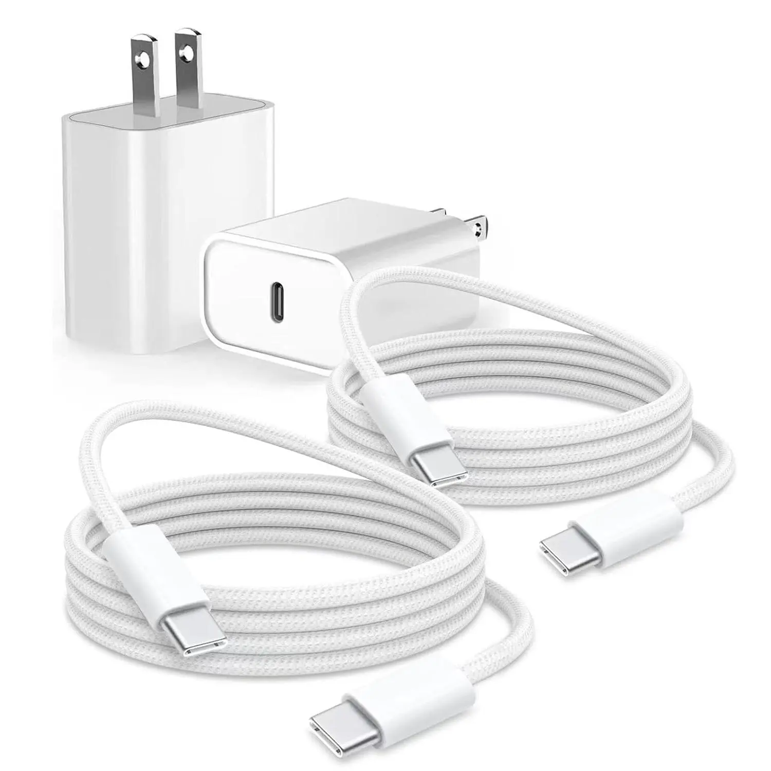 20W Type C  Wall Charger Block for  16e 16 15,AirPods 4 4th,Air Pods Max 2024,AirPods Pro 2nd,iPad 11 A16 2025 Pro 13/12.9, iPad 10th Air 13 Generation Tablet USB C  Cord