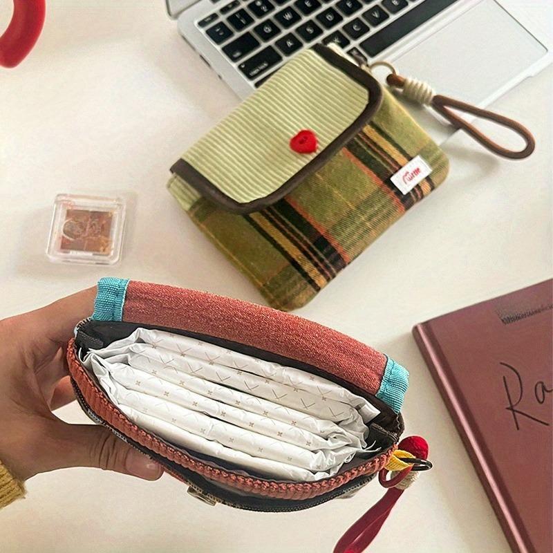Multipurpose Storage Bag, 1 Count Portable Sanitary Napkin Storage Bag, Cosmetic Storage Bag, Home Organizer for Living Room Bedroom Bathroom, Space Saving Organizer, Storage Pouch