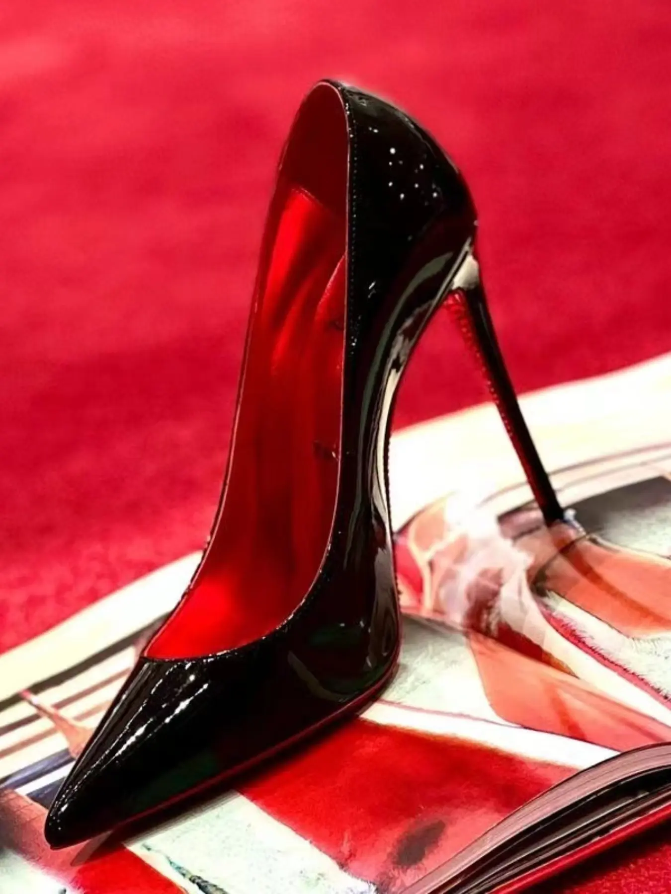 2026 High Heel Women's Shoes, Sexy Narrow Heel, Pointed Toe, Premium PU Leather, French Style, Professional Single Shoe, All Seasons