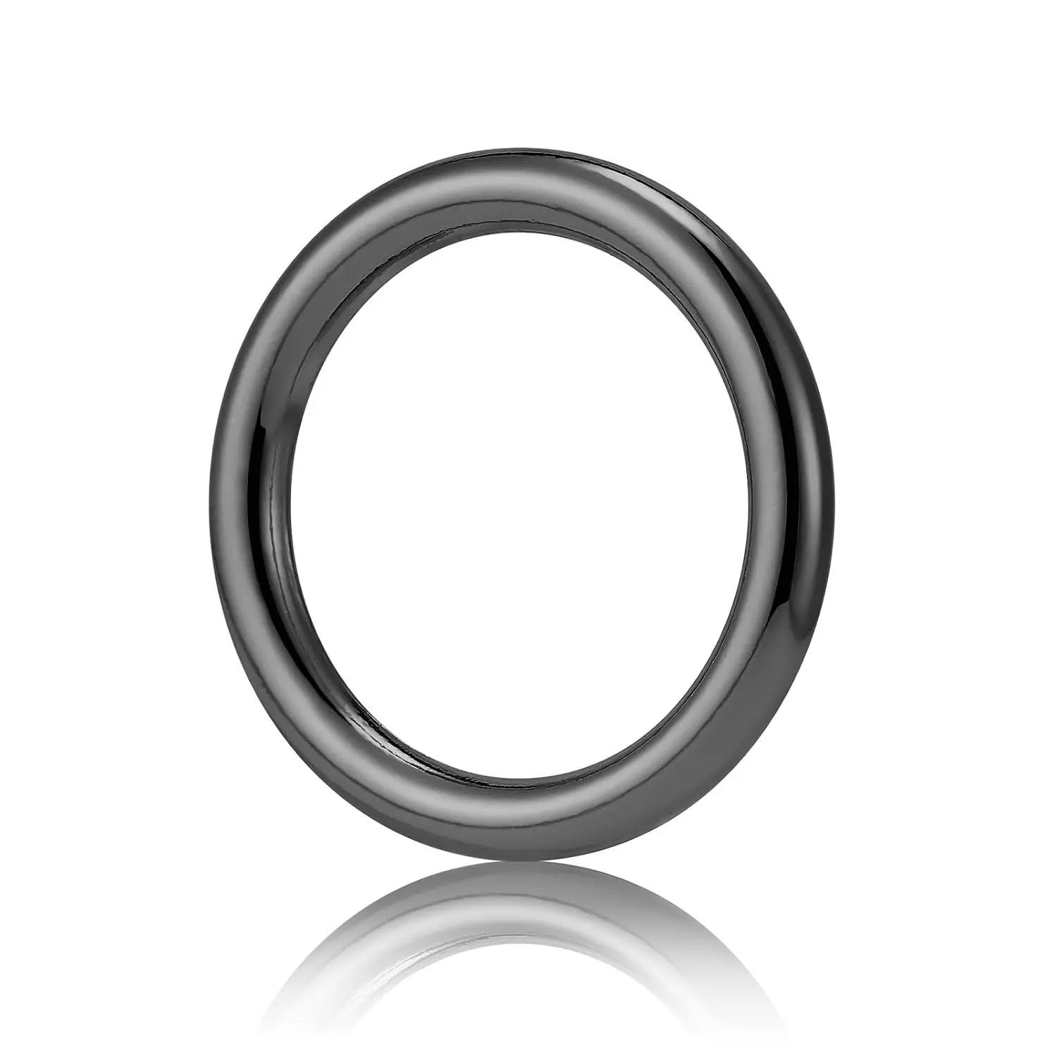 15 seamless welded metal O-rings, multi-purpose O-ring hardware, suitable for crafts and hand-woven rings, gunmetal color, 1inch