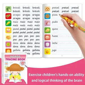 Spanish Alphabet & Vocabulary Book Set, Math Learning & Writing Practice, New Educational Resource, Ideal Gift for Home Education