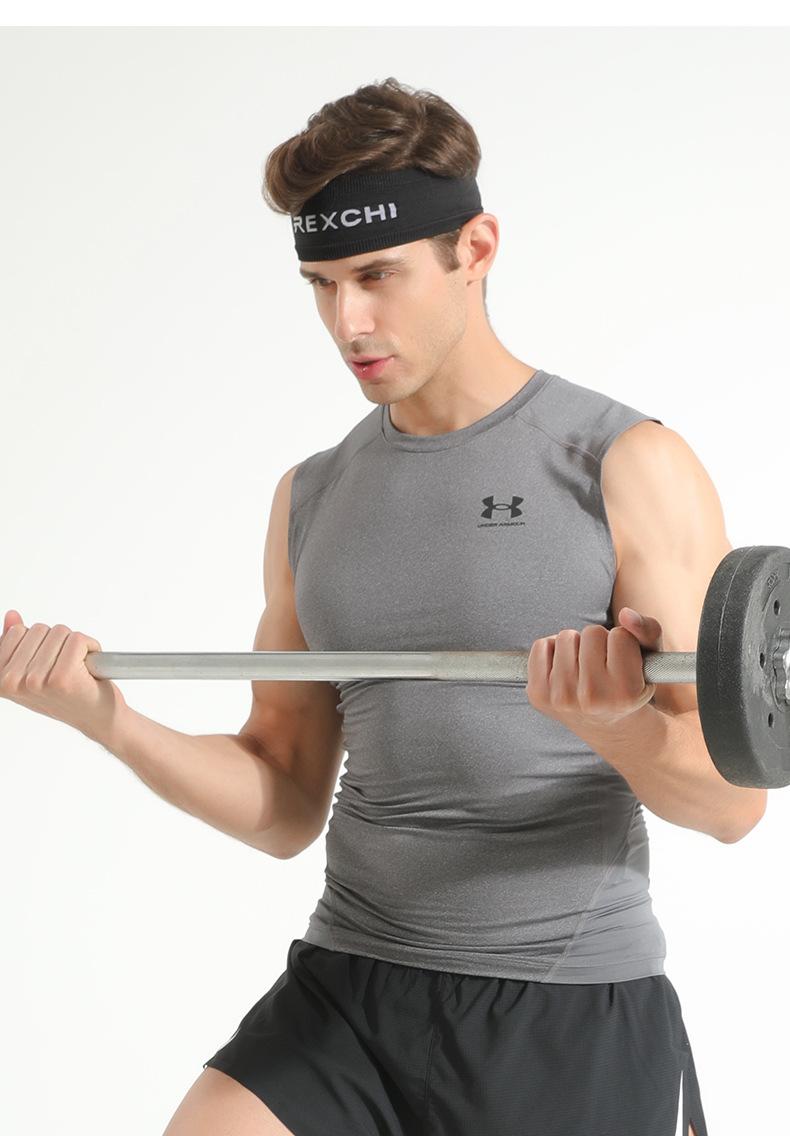 Summer sports headband Outdoor basketball running antiperspirant belt Wide mesh breathable sports headscarf Sweat guide headband