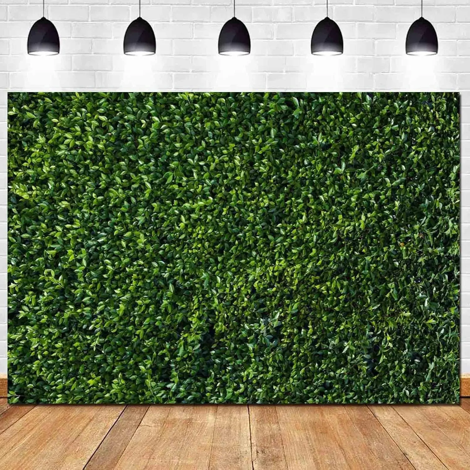 Nature Spring  Green Leaves Theme Photo Background Wedding Birthday Party   Shower Photography Backdrops Zoo Decor Shoot Props Bannner (5x3 FT)