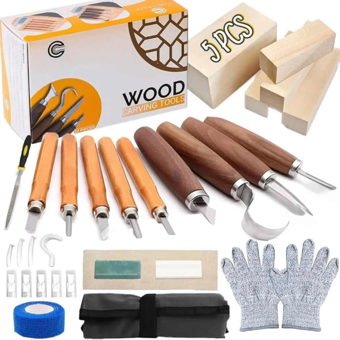 Carving Tools Set 30-in-1  Carving  Kit, Whittling , Craft Kits for Adults,  Working Tools and Accessories, , Whittling Kits, Hobbies for Adults