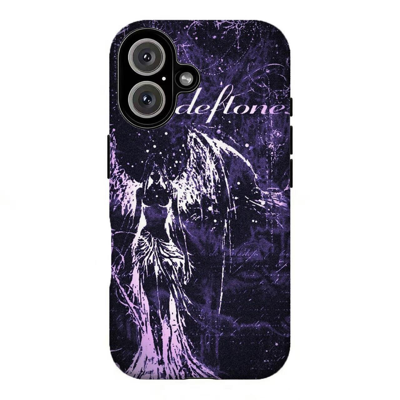 FL-Vintage Deft0nes Collage Phone Case,Dark Y2K Nu Metal Band Tough Case For iPhone 11 12 13 14 15 16 17 Pro Max for Samsung S21 S22 S23 S24 S25 S26-Gift for her/him/fans