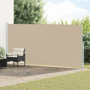 Retractable Side Awning 86.61 x 236.22 in Polyester Rectangular