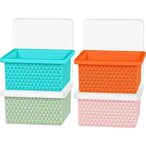 Freezer Molds for Soup Cube - 2-Cup Freezer Storage Container Tray with Lid,4 Pack Stackable  Trays for Portion Control, Storage Meal Prep,Oven & Dishwasher Safe