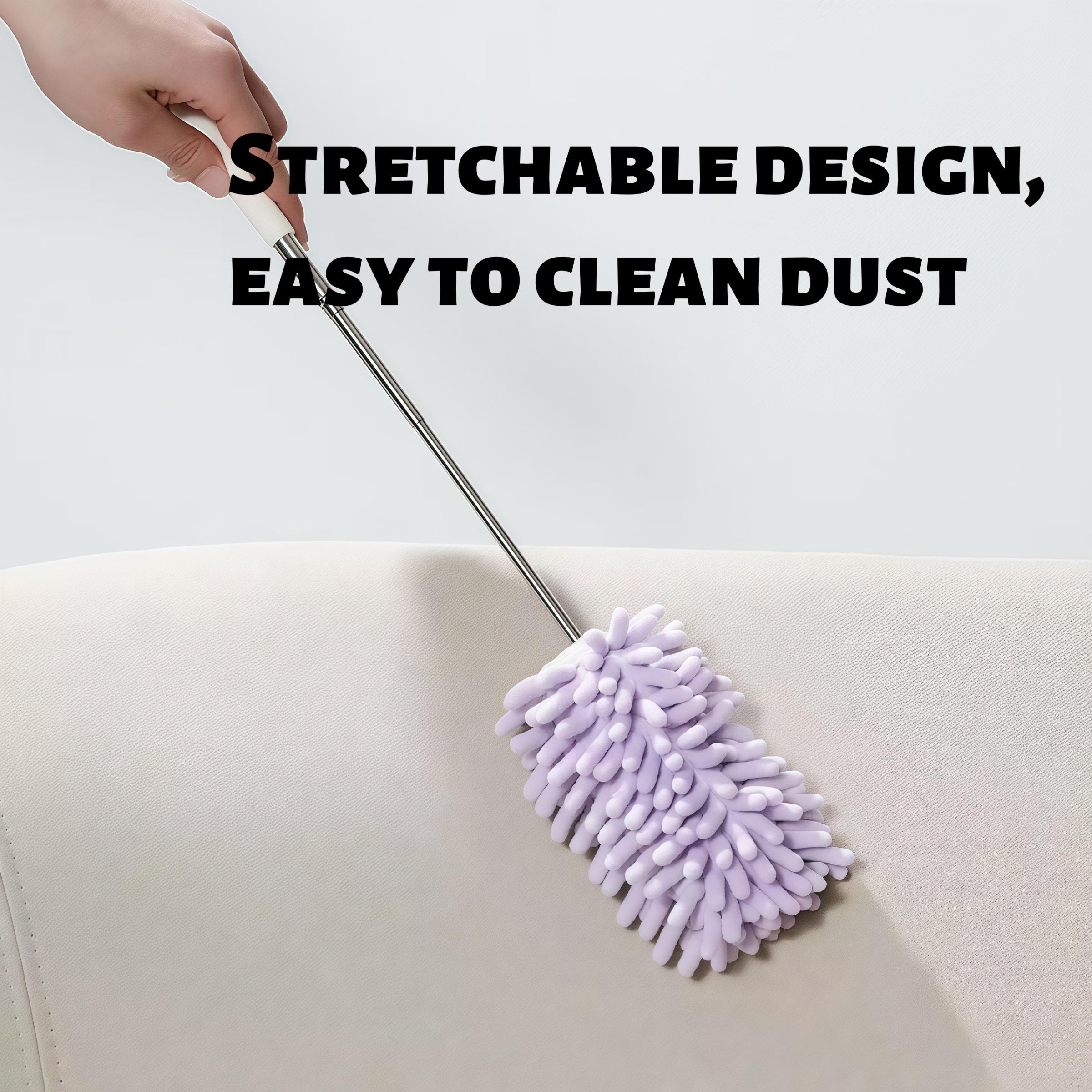 Mini Car duster brush, with a comfortable handle, extendable, ultra-fine fiber dusting tool, for indoor home and car cleaning, car cleaning tool, household cleaning tool, cleaner