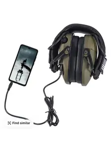 Electronic Hearing Protector, Noise Reduction Earmuffs, Head Mounted Wired Earmuffs,Hearing Protection-Earphone for Shooting, Hunting,Outdoor Activities,Halloween gifts, Christmas gifts.