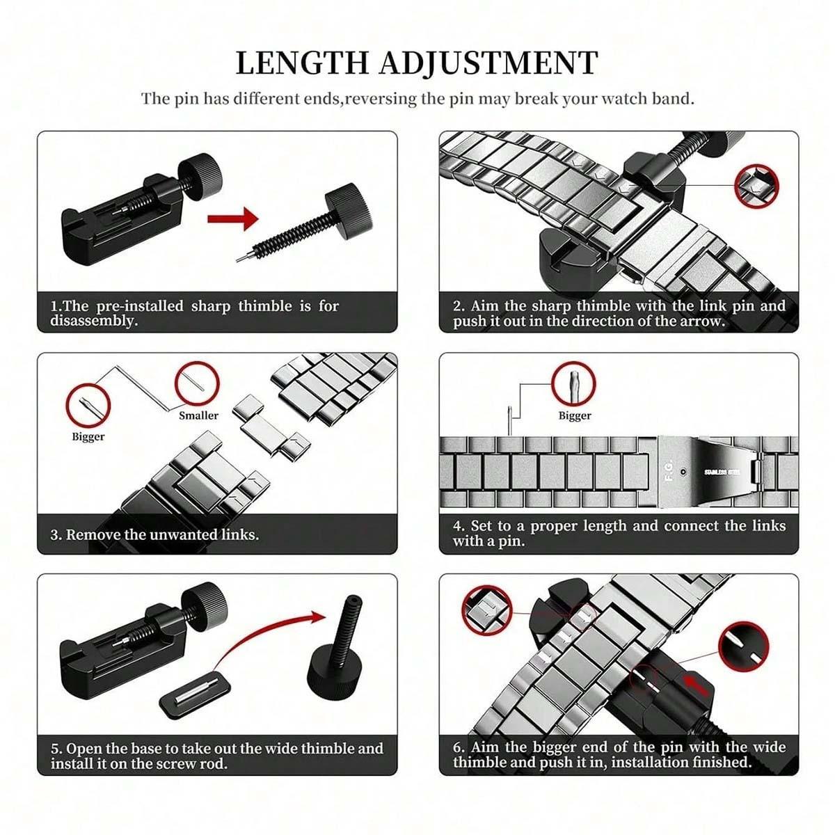Fashionable Watch Band (Band Only), 1 Count Adjustable Lightweight Watch Band for Women & Men, Wearable Accessory Compatible with Apple Watch Ultra 3/2/1 and Series 10/SE/9/8/7/6/5/4/3/2/1, Smartwatch Watch, Smart Watch Straps, Smart Watch Accessories