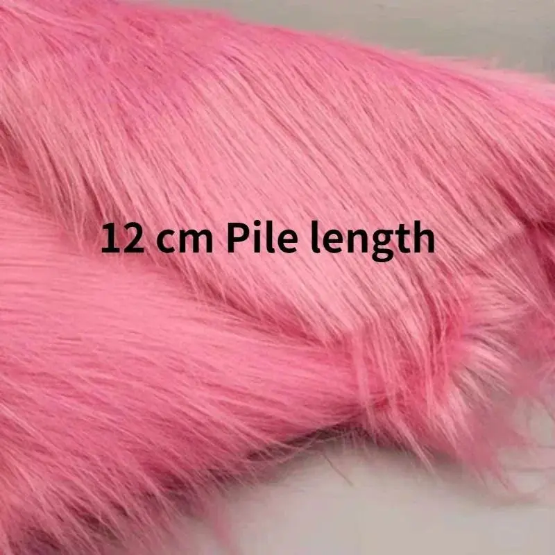 50x50cm Long Pile Polyester Plush Fabric - Soft Home Decor, Cosplay DIY Sewing Material (Wholesale Cloth for Indoor Decor Statues & Figurines)
