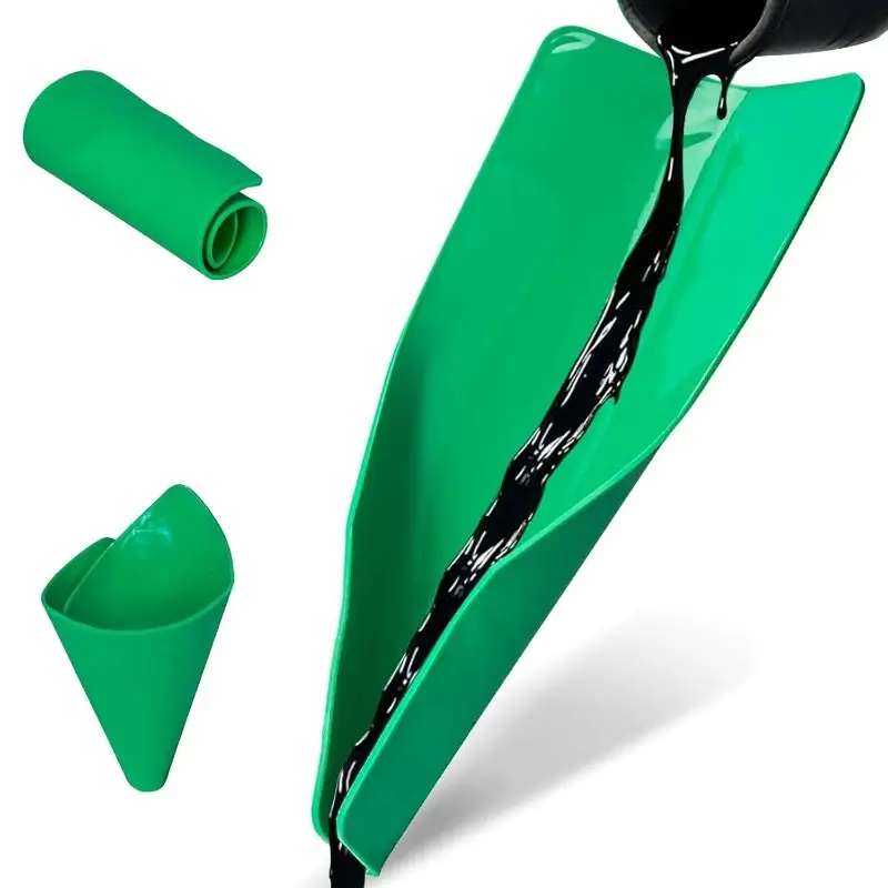 1PC Flexible Oil Drain Funnel, Reusable Spill-Free Oil Filter Draining Tool, Portable Bendable Funnel That Shapes Freely for Fluid Transfer