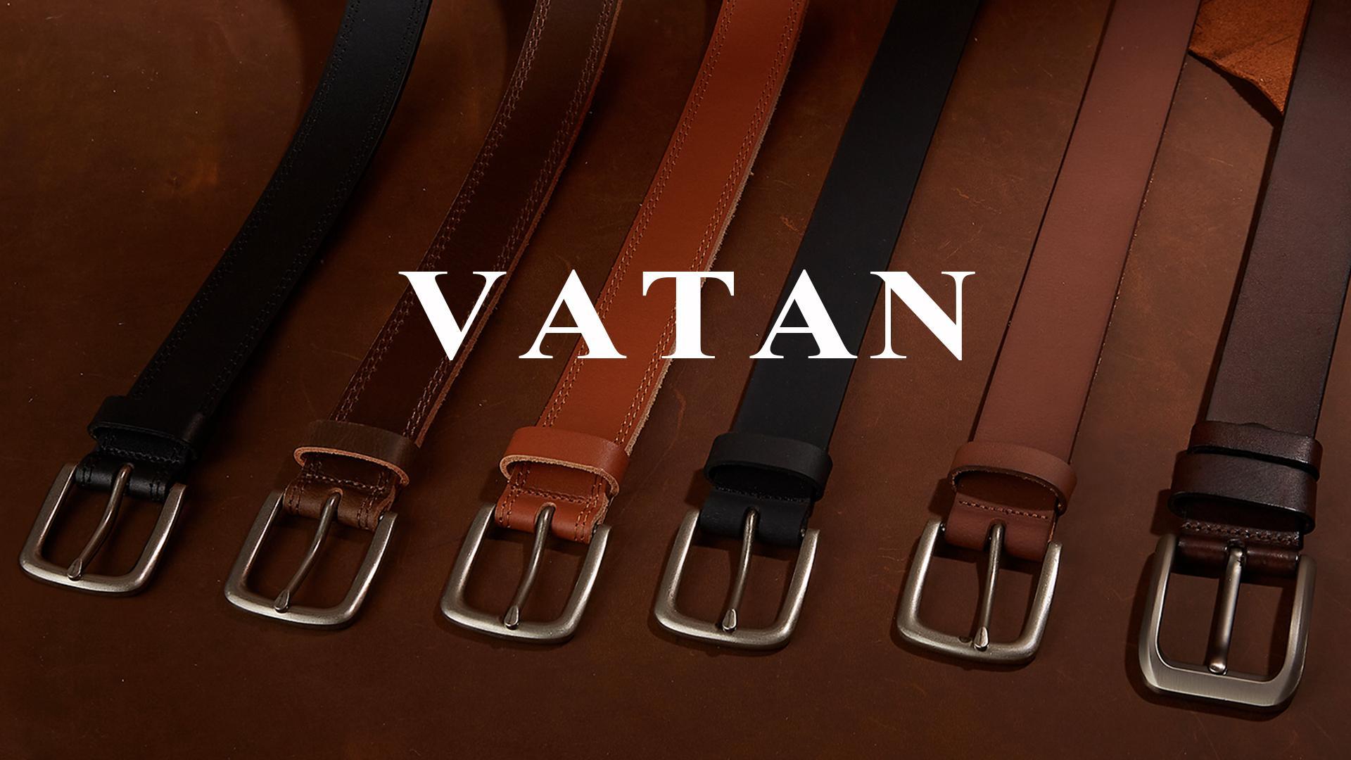 Men's Genuine Leather Casual Every Day Jeans Belts, Handmade Men Leather Belt with Gift Box