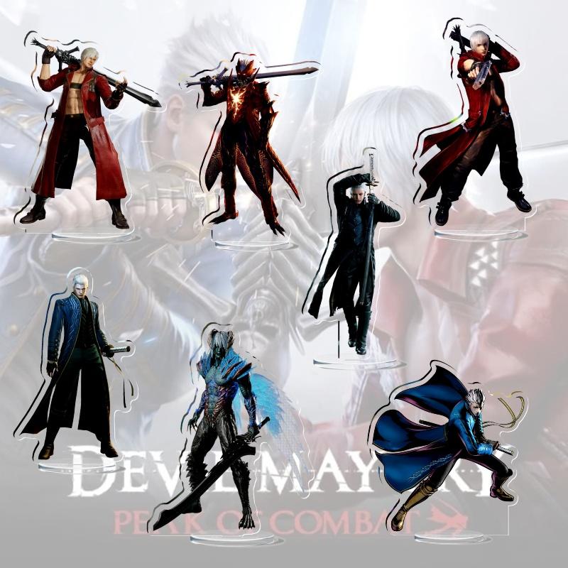 Game Devil May Cry Vergil Dante Acrylic Stand Model Plate Decoration Originality Desk Figure Display Gift Products  Exclusive