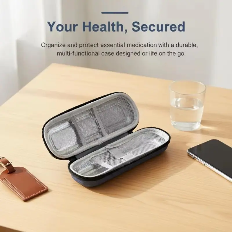 Portable Eva Material Insulin Travel Cooler Bag, Convenient Ice Pack Storage, Durable Diabetes Care Kit, Insulin Pen Holder, Outdoor Use Essential