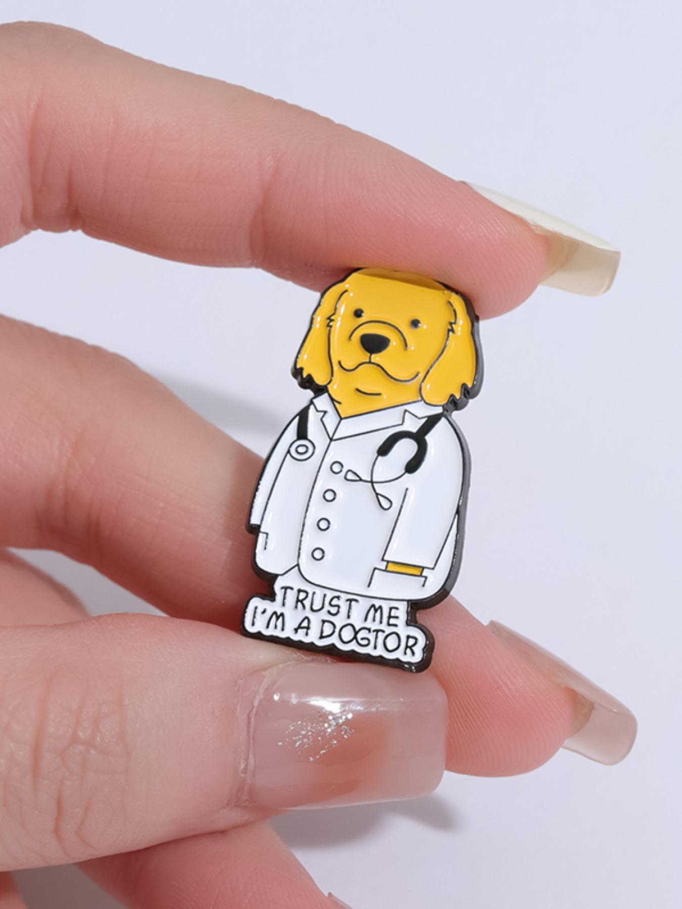 Cute Cartoon Dog Design Brooch, Fashion Jewelry Accessories for Daily Holiday Gift, Fashion Brooch for Daily Clothing Decor, Trendy All-match & Exquisite Brooch for Women & Men, Clip Jewellery