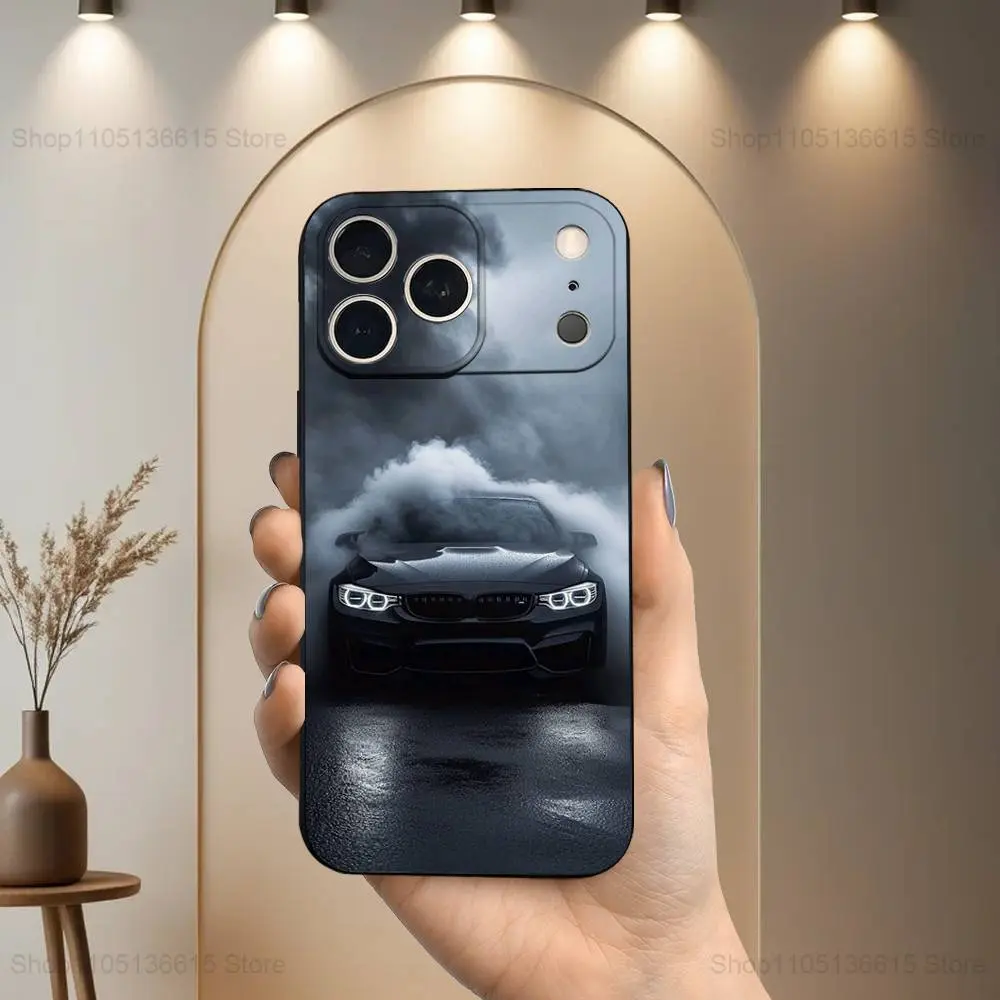 Soft Silicone Personalized BMW Sports Car Animal-Themed Smartphone Casing - Shockproof, Resistance Protection Handheld Accessory for iPhone 17,16,15,14,13,12,11,8,7,XS,X,XR,SE,Plus,Pro Max,Mini, Hyperrealism