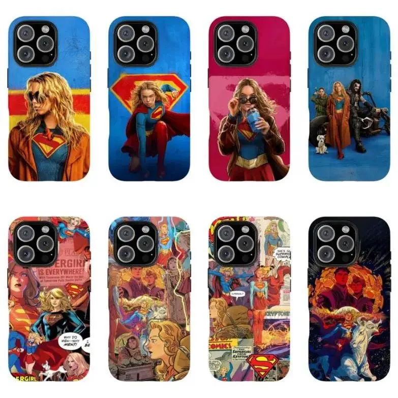 2026 Super-girl Movie Phone Case - Milly-Alcock Flying Hero Design Protective Cover Suitable for iPhone 17-11 Pro Max/Plus and  Samsung Galaxy S23-25