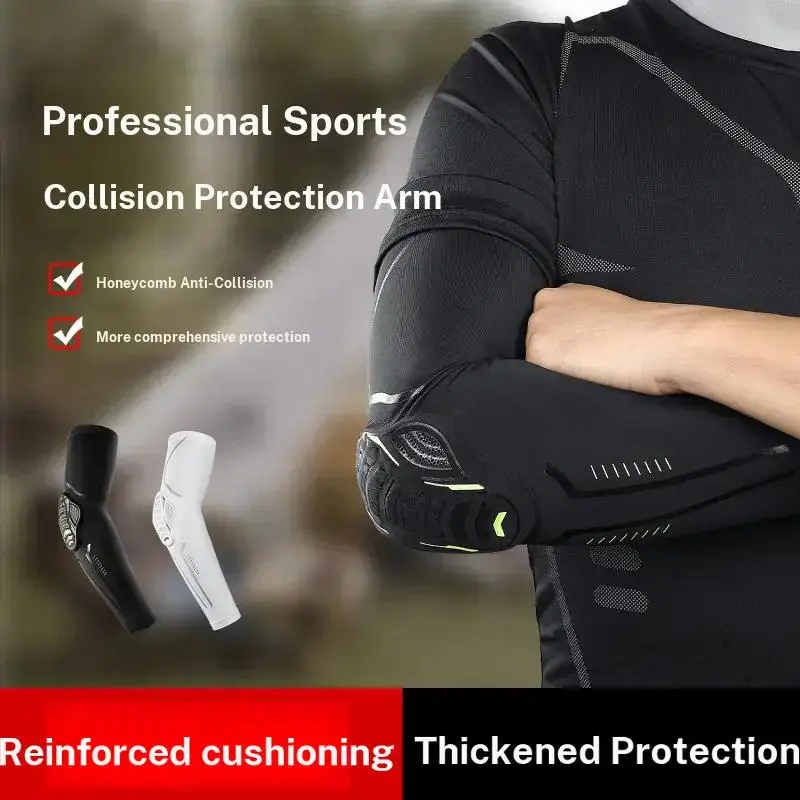 Outdoor Summer Honeycomb Joint Anti-Collision Basketball Sports Fitness Arm Guard Cycling Outdoor Running Elbow Protector Wholesale Elbow Sleeves Elbow Pad