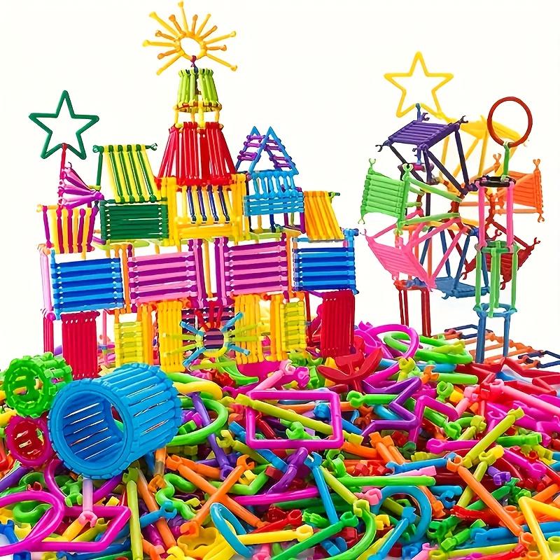 200 Pcs Magic Wand Building Blocks Random Color Shape Educational Engineering Toy STEM Learning Gift for Kids Birthday Christmas Party Favors