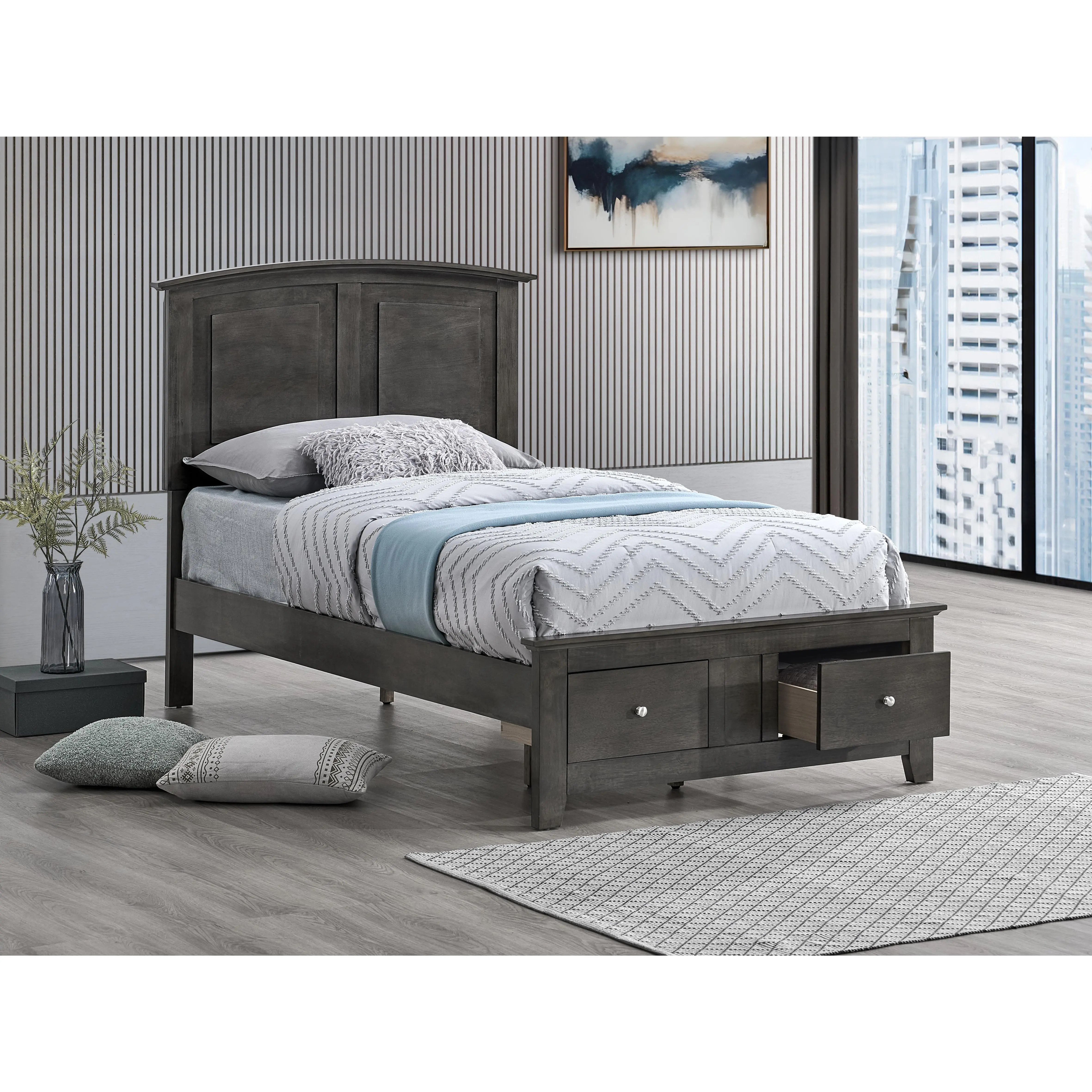 ARCH Twin Bed Frame for Kids Teens Adults, Gray Metal Bed Base with Slat Support, No Box Spring Needed, Sturdy Platform Bed for Bedroom Guest Room, Easy Assembly, Mattress Not Included, Home Furniture and Household Product Search Terms