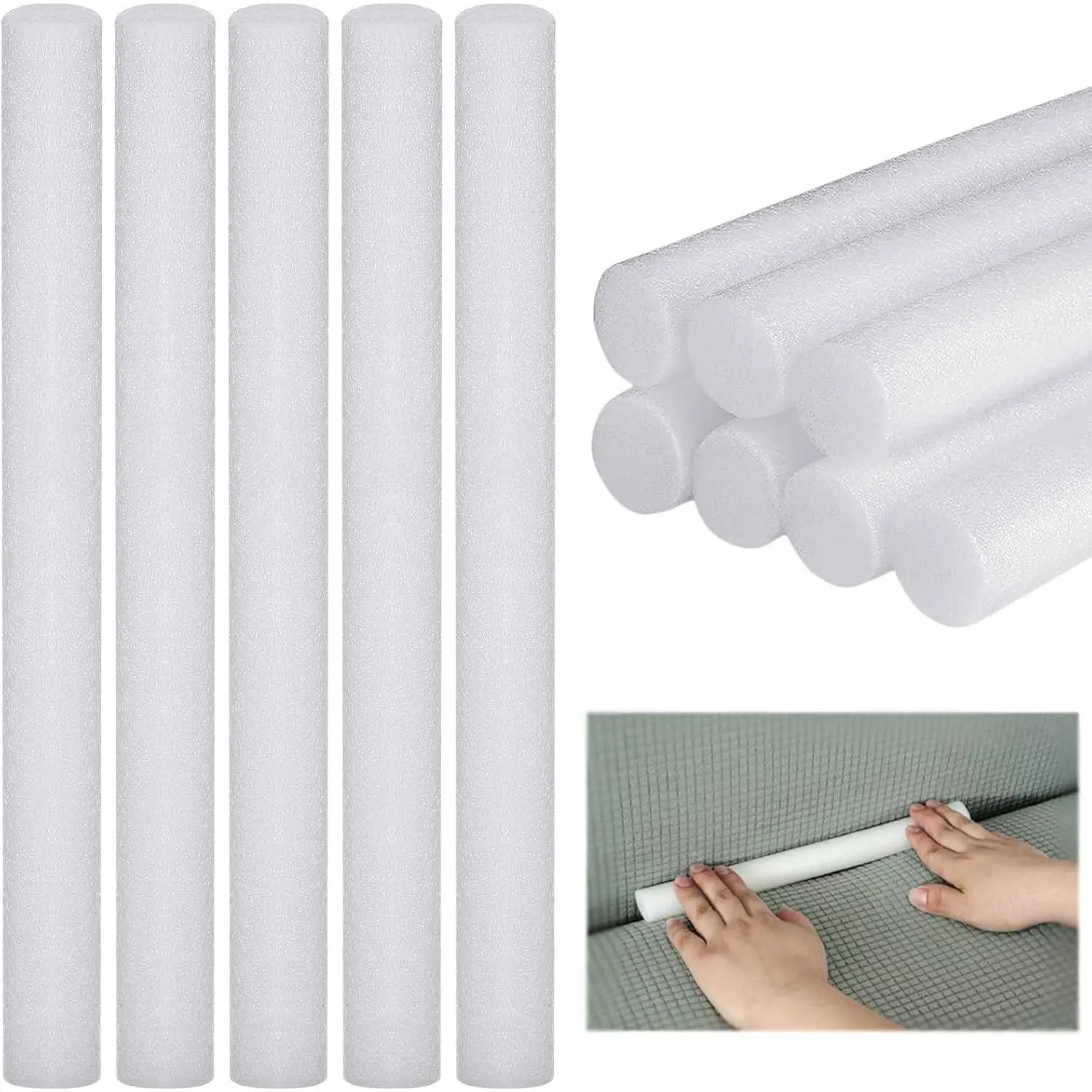 14pcs Sofa Slipcover Tuck Grips, 8.45X0.79in Foams Stick Thicker Stretch Non Slip Foam Stick Cushion Grip Sofa Gaps Filler Stays for Sofa Cover Stay in Place Pet Owners