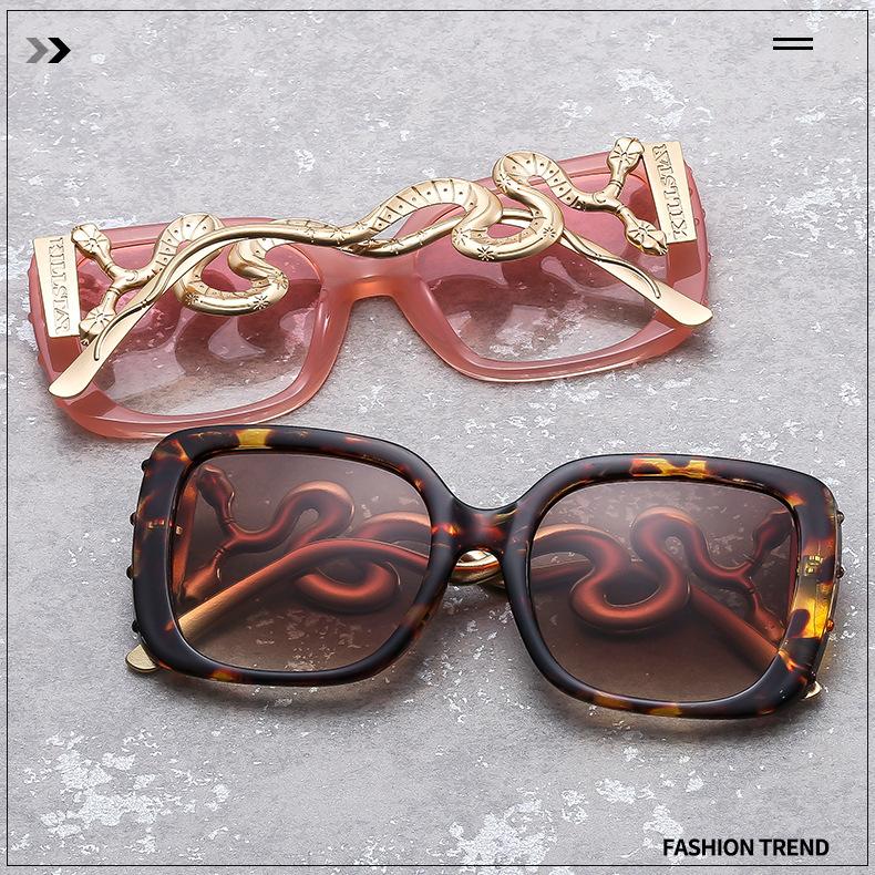 Vintage Dark Y2K Sunglasses with Double Snake Decor, UV Protection Anti Glare Shade Glasses, Gothic Retro Full Coverage Sun Eyewear for Women Men Vintage Dark Y2K Sunglasses with Double Snake Decor, UV Protection Anti Glare Shade Glasses, Gothic Retro Full Coverage Sun Eyewear for Women Men