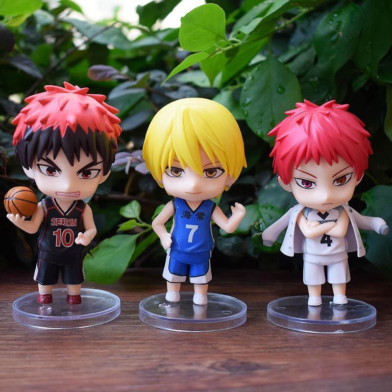 Full Set Anime Kuroko's Basketball Action Figure Kuroko Tetsuya Kagami Taiga Takao Kazunari Model Figurine Toy Boys Gift Pendant
