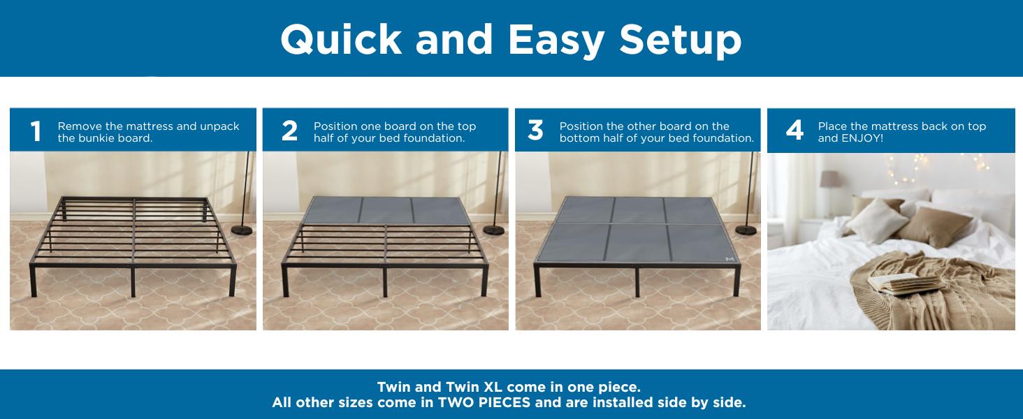 Heavy Duty Bunkie Board King Size (76x80) - Non-Slip Breathable Bed Support Board for Slatted Bed Frame, Anti-Sag Under Bed Support, Noise Minimizing Moisture Resistant Bed Board