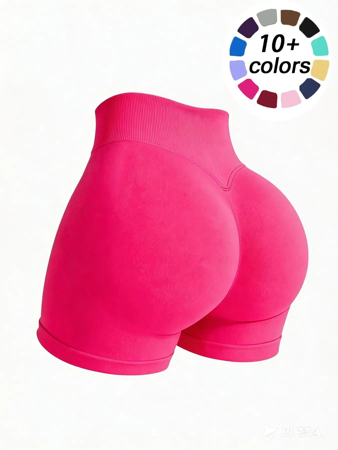 Women's Seamless High-Elastic Sport Shorts, Ideal for Running and Gym, Outdoor Cycling, Slimming and Butt Lifting, Comfortable and Fashionable Plain Design
