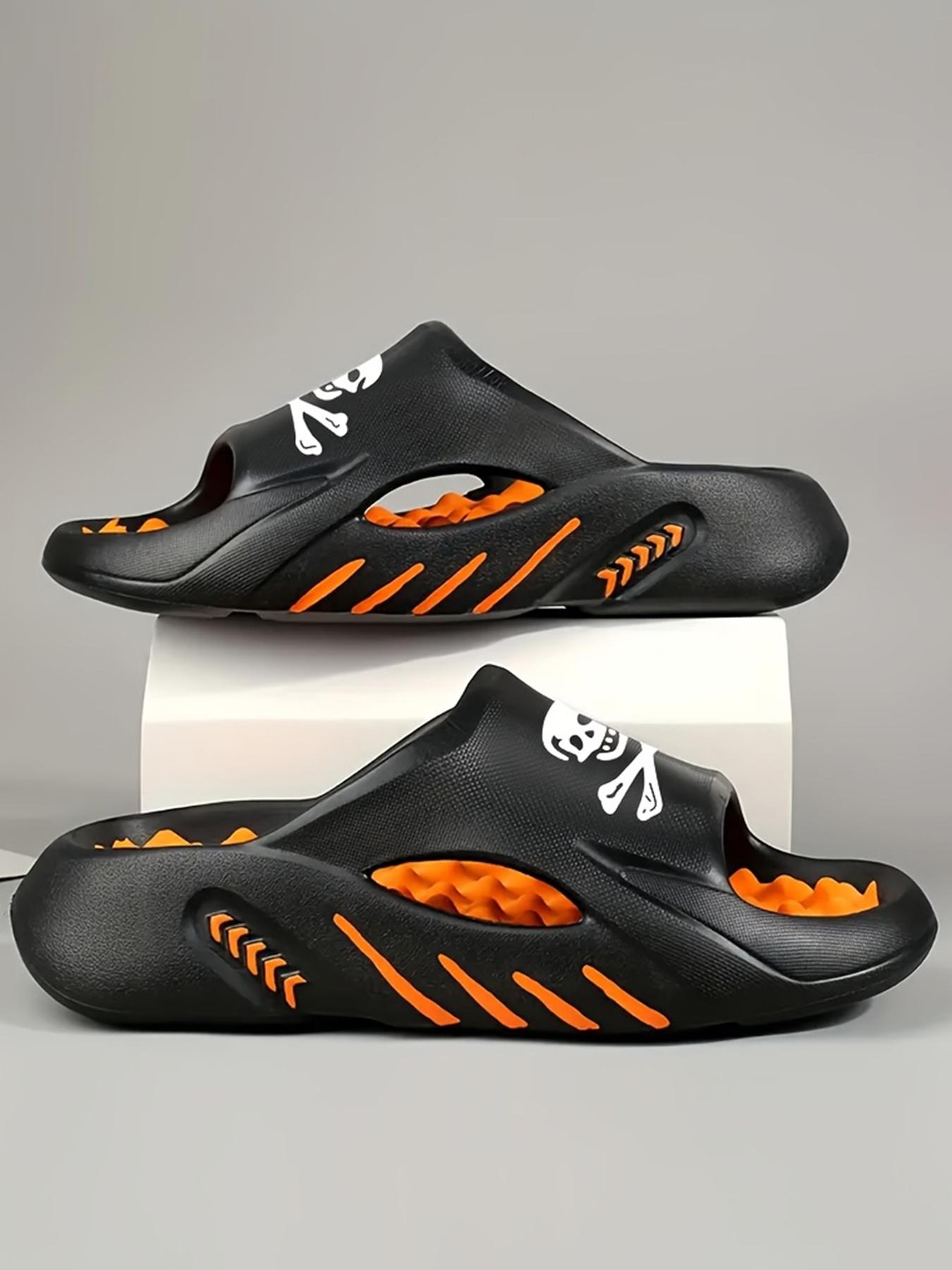 Men's EVA casual massage sandals, EVA beach shoes of the same color for men and women, suitable for beach, shower, non-slip indoor and outdoor walking, breathable, thick sole and massage design, outdoor sandals, Slipper, holiday gifts