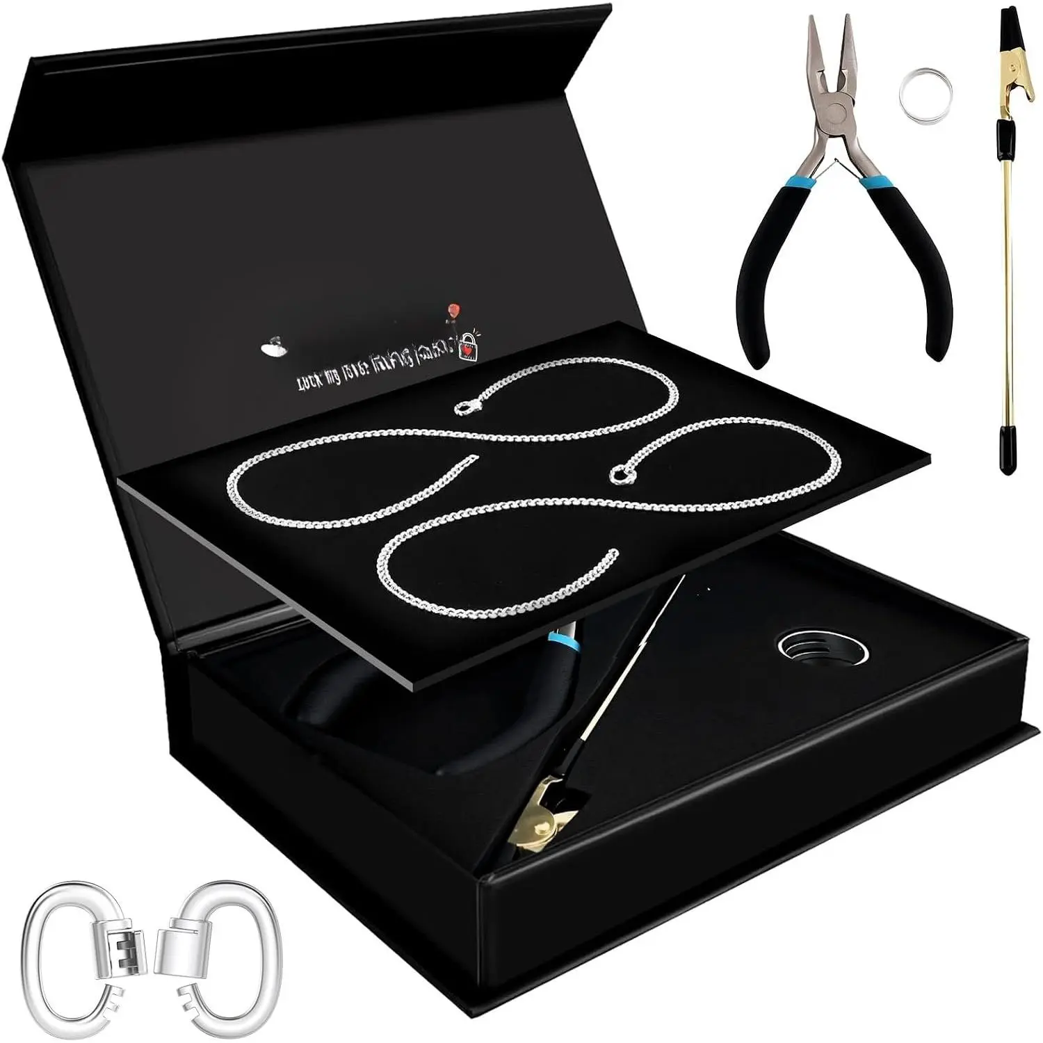 Permanent Bracelet Kit with Ring-Shaped Clasp,DIY Romantic Infinity  for Couples, & Family, for Anniversaries,Mother’s Day & Birthdays(&)
