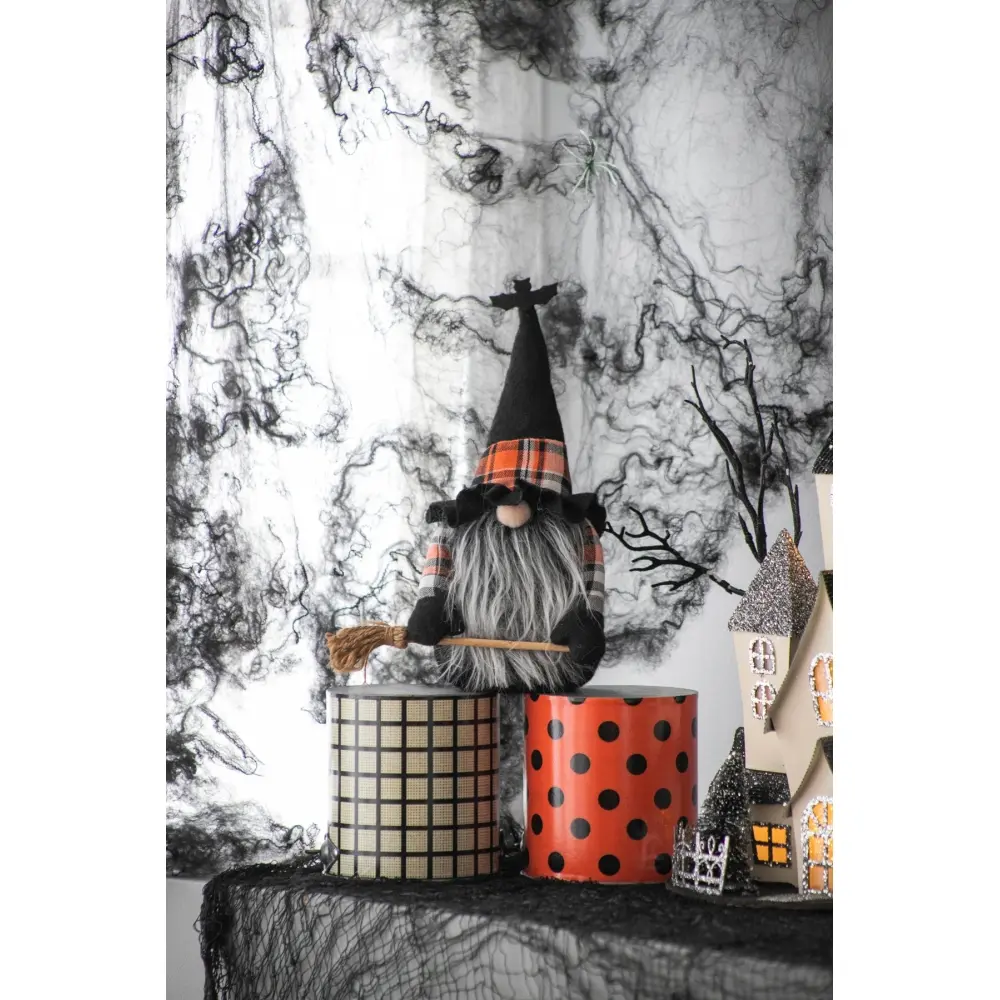 Set of 2, 10.6"H Halloween Gnome Decor
