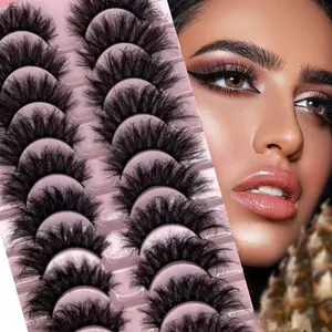 8D Volume False Eyelashes, Multi-Layer D Curl Lash Extensions, Natural Look Cat Eye Style, Thickening & Lengthening, Party Daily Use