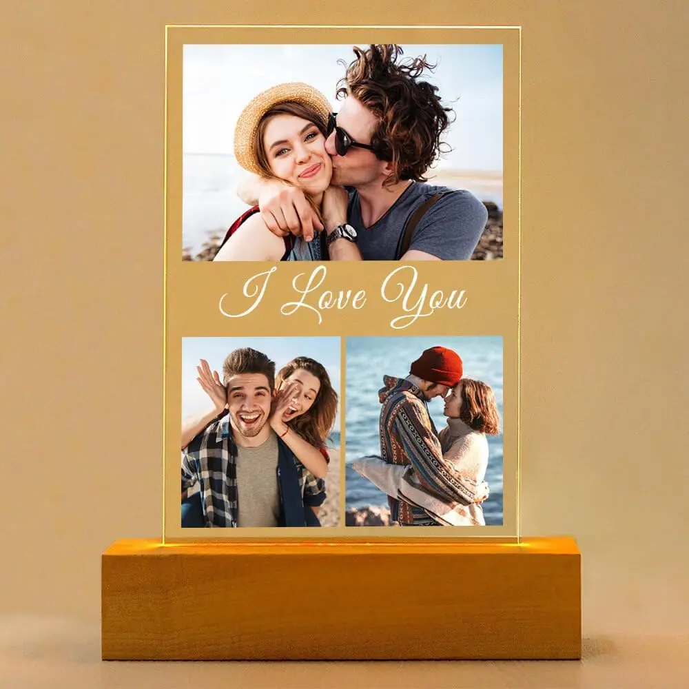 Custom Picture Frame, Personalized Photo Frame, Customized Picture Frames, Personalized Anniversary Photo Gifts for Women Men Her Him Girlfriend Boyfriend Wife Husband