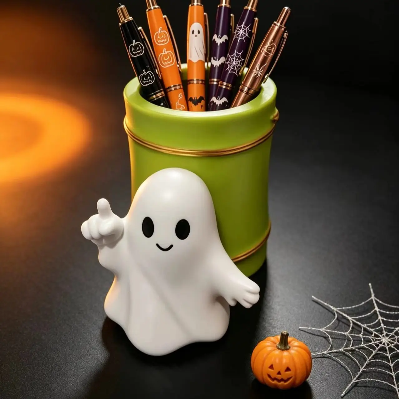Halloween Pen Holder Stationery Organizer, Creative Cute Desktop Decor, Student Office Supplies, Festival Gift, Fun Desk Accessory, Pen Pencil Holder
