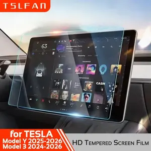 for Tesla Model 3 Highland 2024-2026 Y Juniper HD Tempered Glass Film Screen Protector Navigation Protective Cover Accessories