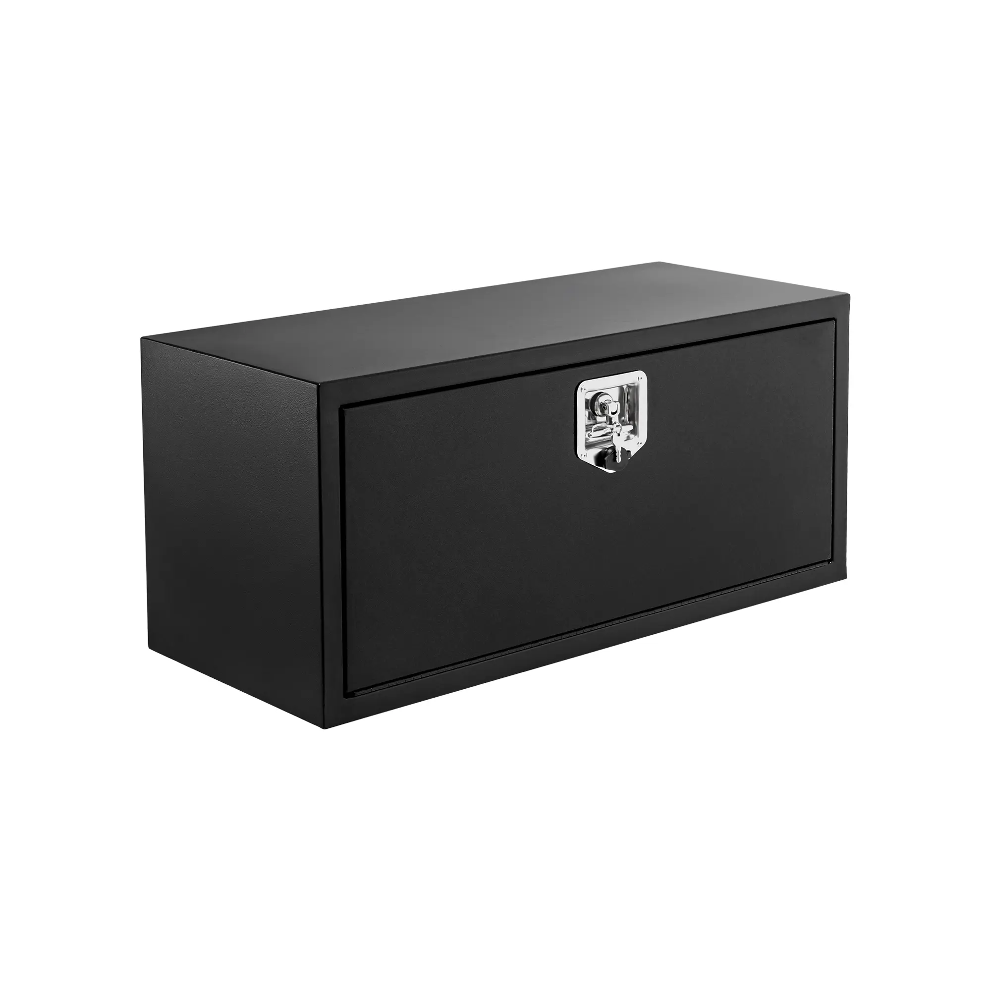 Gaomon Heavy-Duty Steel Underbody Truck Tool Box, Black Waterproof Sealed Storage with Key Lock, No-Drill Mount Kit for Pickup Trailers