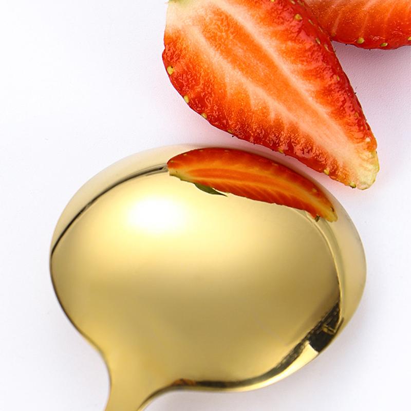 Elegant 4-Piece Gold Stainless Steel Cutlery Set with Storage Box | Reusable Portable Utensils for Travel Camping Office Home | Luxury Household Tableware Gift Set