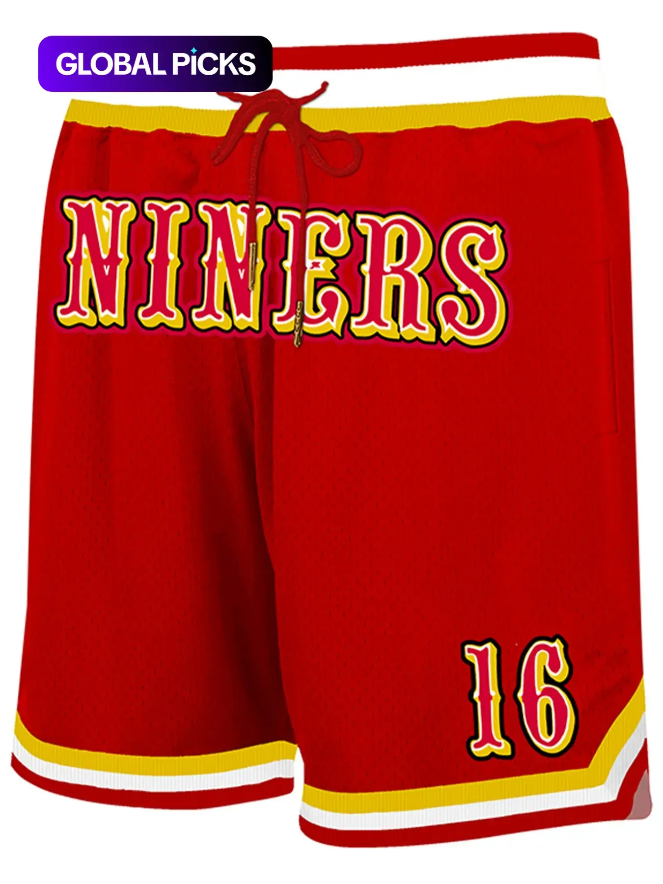 Men's Athletic Drawstring Shorts, Activewear Bottoms, Letter & Number Print, Loose Fit with Zip Pockets, Casual Sporty Basketball Shorts, Gym Sports Wear, for Daily Wear, for All Seasons #GLOBAL PICKS