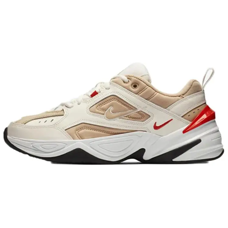 Nike M2K Tekno Astronaut Sneakers: Retro Low-Top Dad Shoes for Men and Women in White and Brown Verifiable, with credentials and supporting global authentication