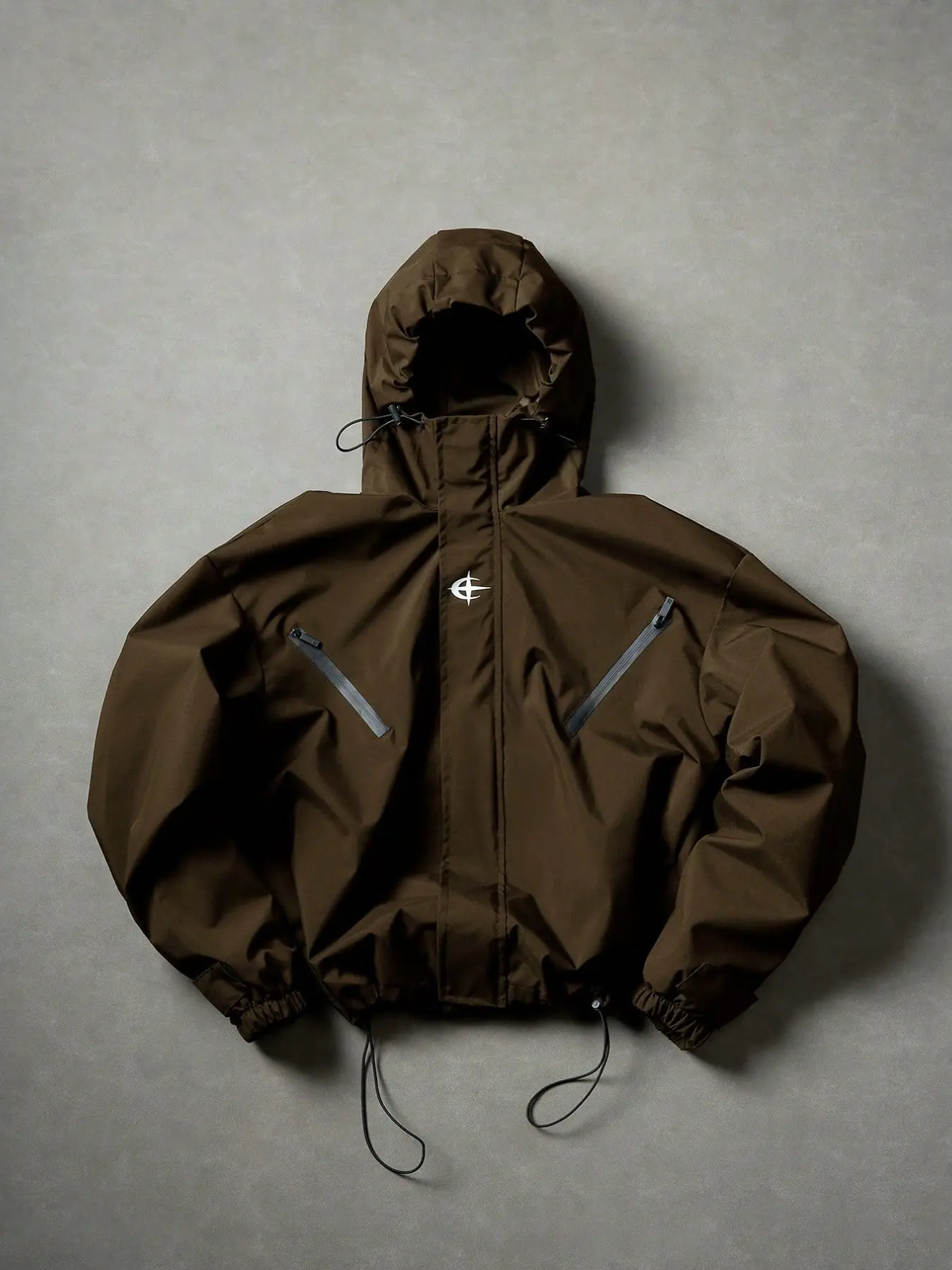 Spring Summer Hooded Windproof Jacket, Lightweight Waterproof Outdoor Hiking Jacket, Casual Street Style, Zip Pockets, Daily Wear