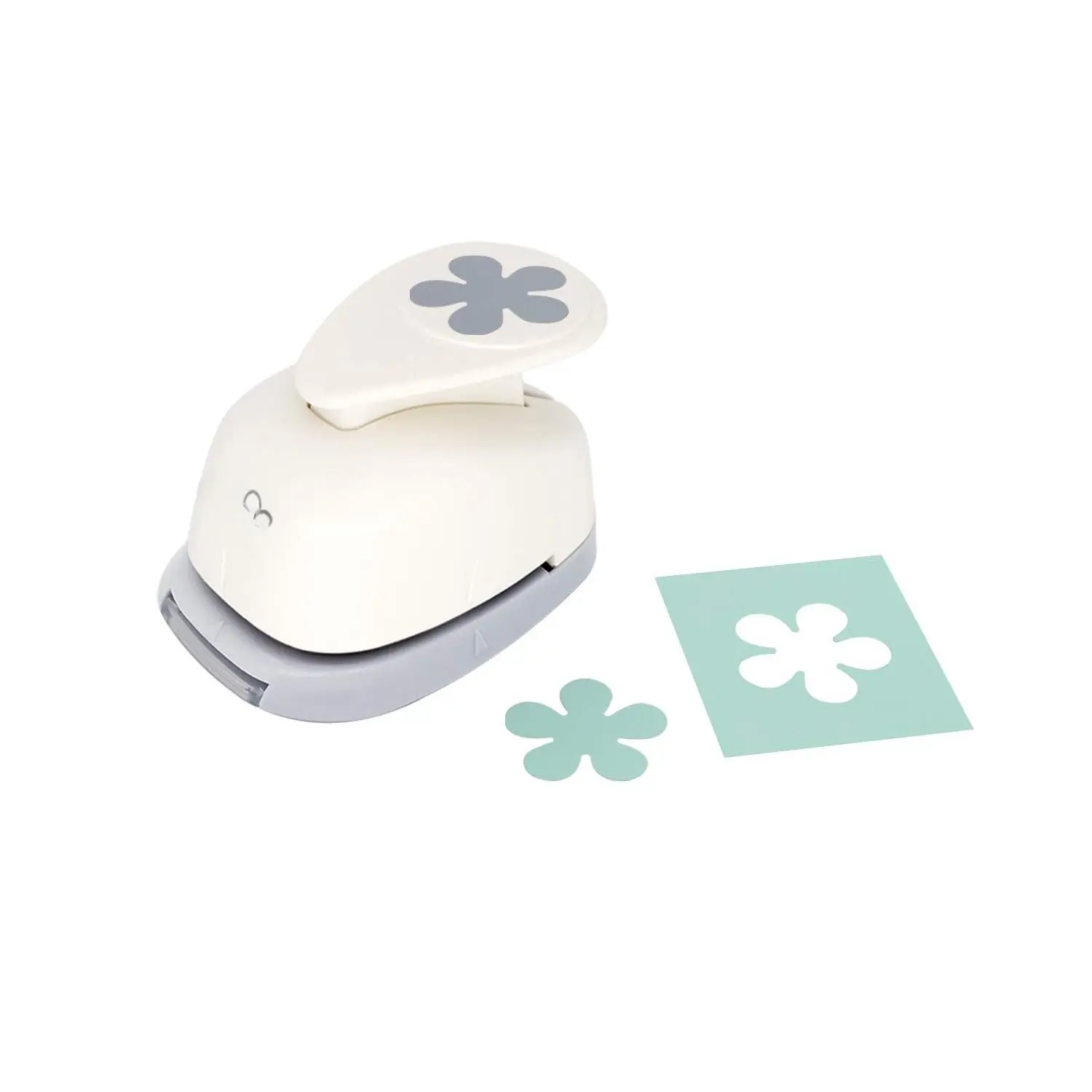 Bira Craft 1 inch Flower 3 Shape Lever Action Craft Punch for Paper Crafting Scrapbooking
