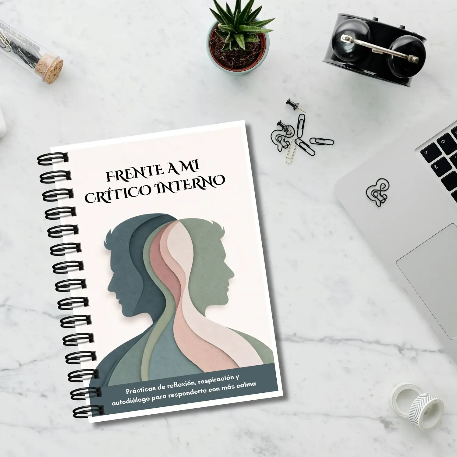 Spanish Self-Reflection Journal for Adults, Emotional Healing Writing Notebook, Cross-Border Exclusive, Personal Growth Diary