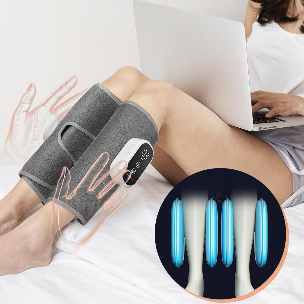 3-Mode Leg Massager, Lymphatic Drainage Machine, Air Compression Leg Massage Tool with 3 Intensities & 15-Min Timer, Adjustable Vibration Intensity Effective Relief for Leg Fatigue