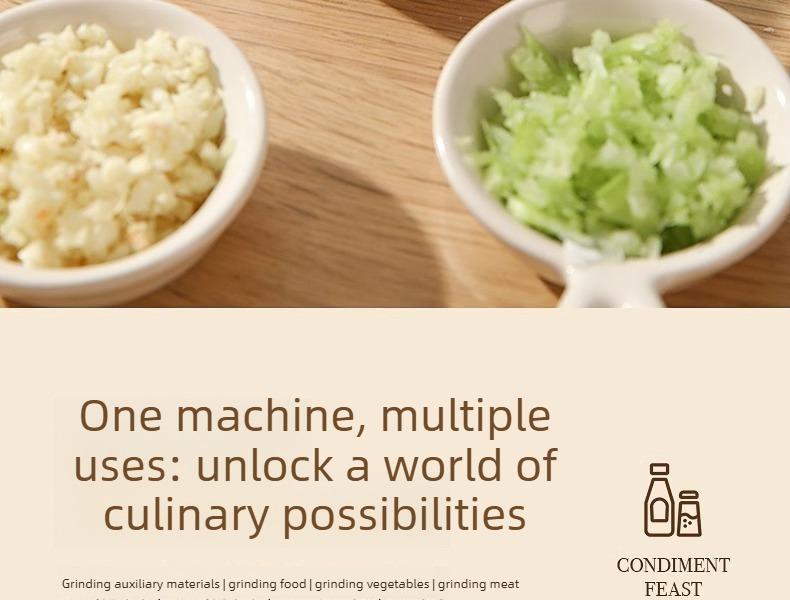 Manual garlic grinder, garlic mincer, garlic pounder, small household kitchen meat grinder